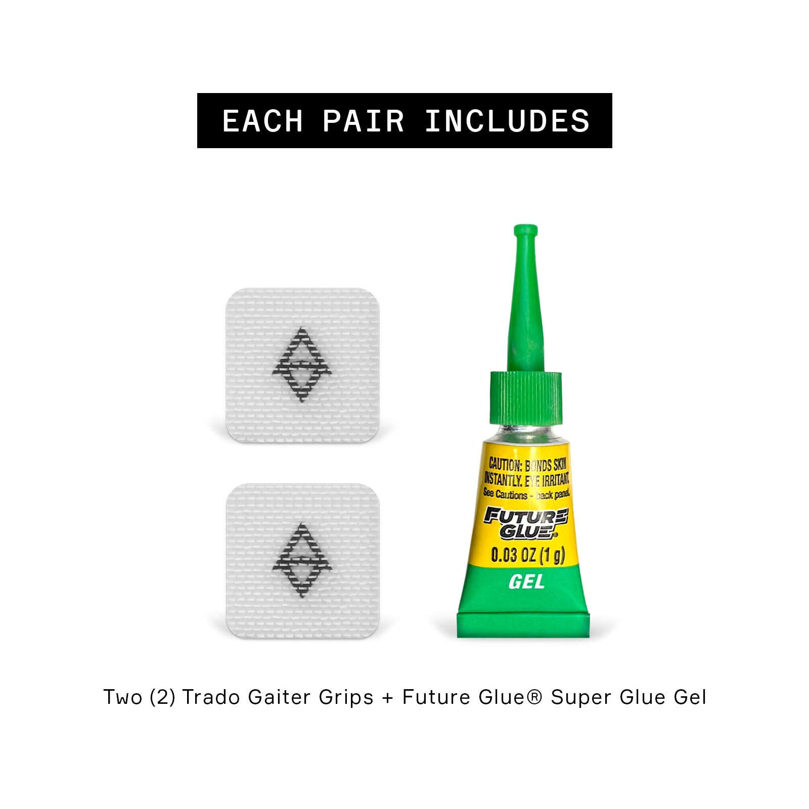 gaiter grips and glue